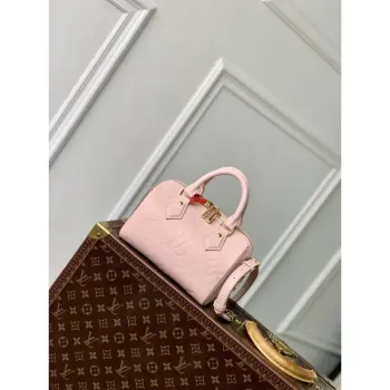 LV M47136 Louis Vuitton Speedy Bandoulière 20 Handbag Opal Pink