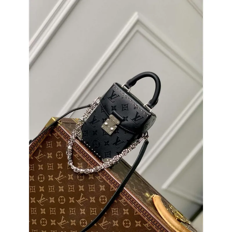 LV M11269 Louis Vuitton Camera Box Handbag Black