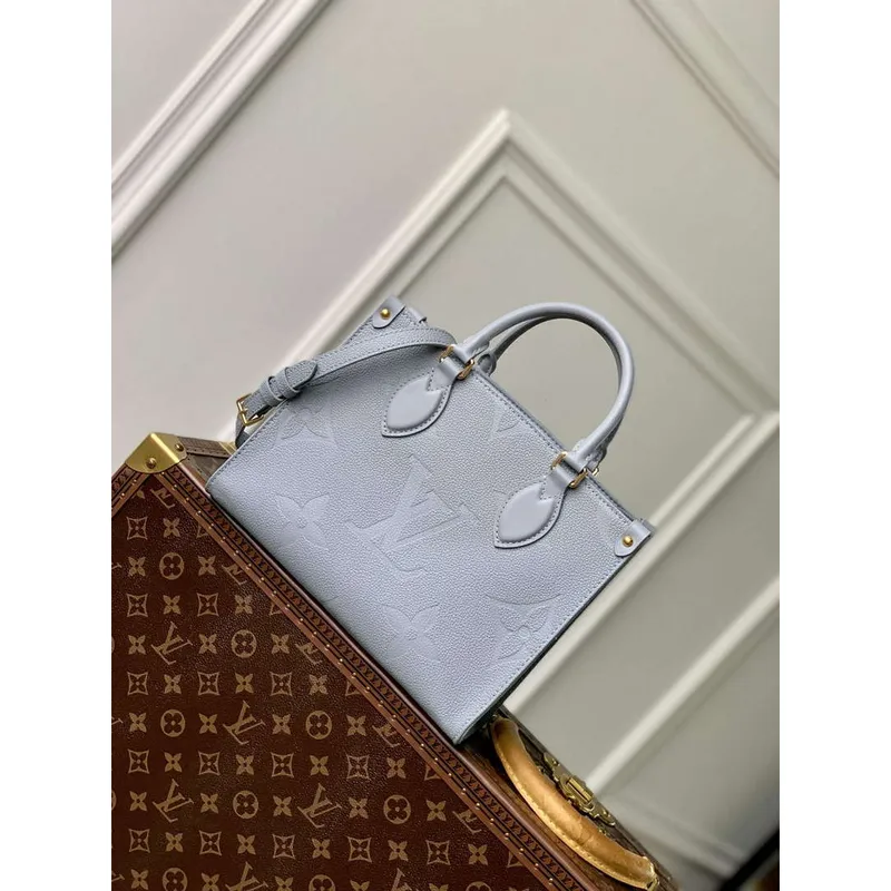 LV M46840 Louis Vuitton OnTheGo PM Handbag Blue Hour