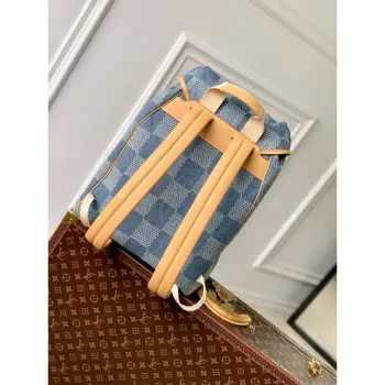 LV N40708 Louis Vuitton Montsouris Backpack Blue