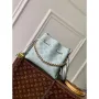 LV M57070 Louis Vuitton Bella Bucket Bag Mahina leather Sky blue