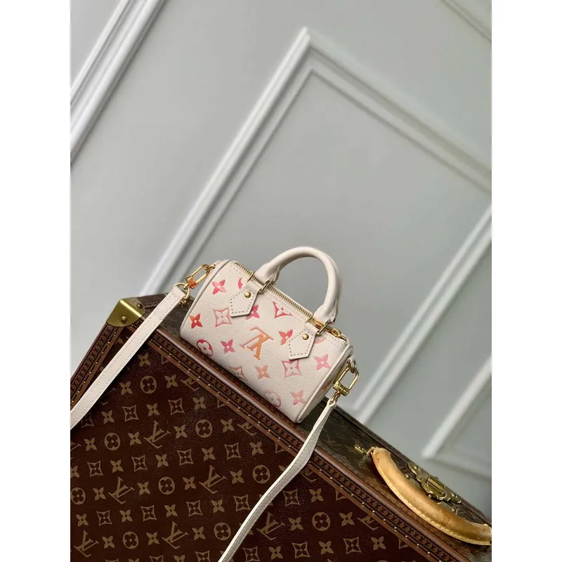 LV M83452 Louis Vuitton Nano Speedy Bag Sunrise Aquarelle