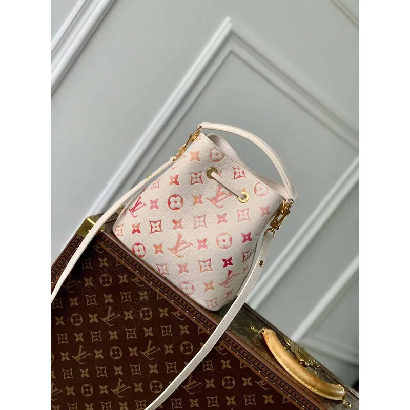 LV M24649 Louis Vuitton Néonoé BB Bucket Bag Sunrise Aquarelle