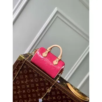 LV M83273 Louis Vuitton Nano Speedy Bag Neon Pink