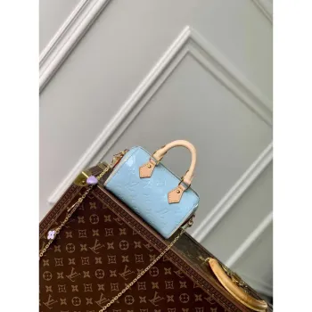 LV M83000 Louis Vuitton Nano Speedy Bag Sky Blue