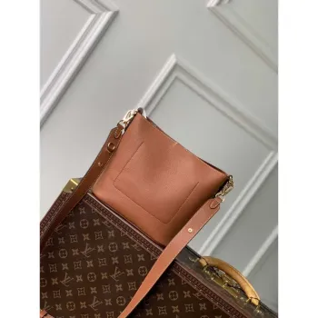 LV M24165 Louis Vuitton Lock and Walk Bucket Bag Cognac Brown