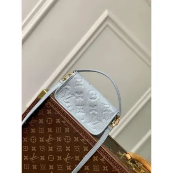 LV M83592 Louis Vuitton Nano Diane Bag Monogram Empreinte leather Olympe Blue