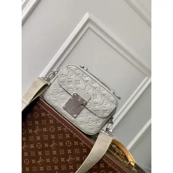 LV M23152 Louis Vuitton S Lock Messenger City Bag Mineral Gray