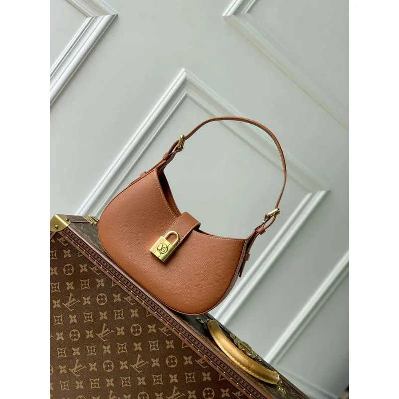 LV M24885 Louis Vuitton Low Key Shoulder Bag Cognac Brown