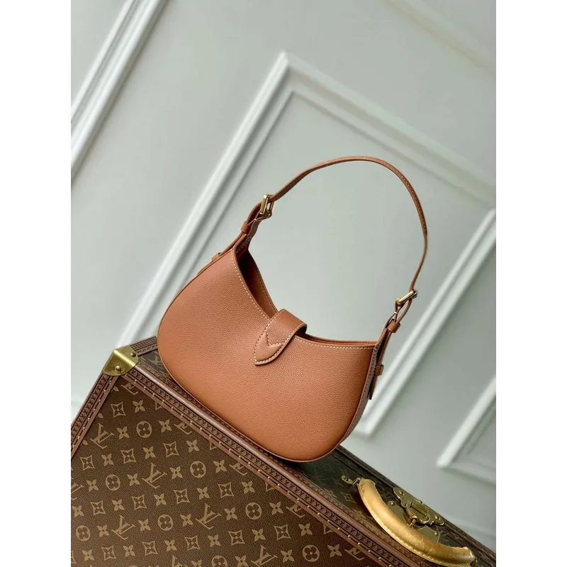 LV M24885 Louis Vuitton Low Key Shoulder Bag Cognac Brown