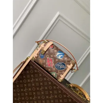 LV M47085 Louis Vuitton Side Trunk MM Other Monogram Canvas Handbag