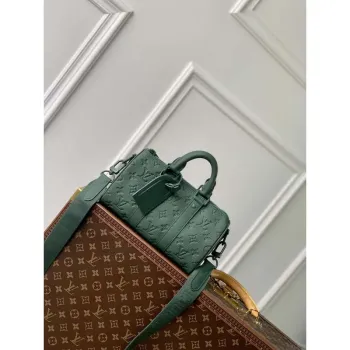 LV M24432 Louis Vuitton Keepall Bandoulière 25 Bag Forest Green