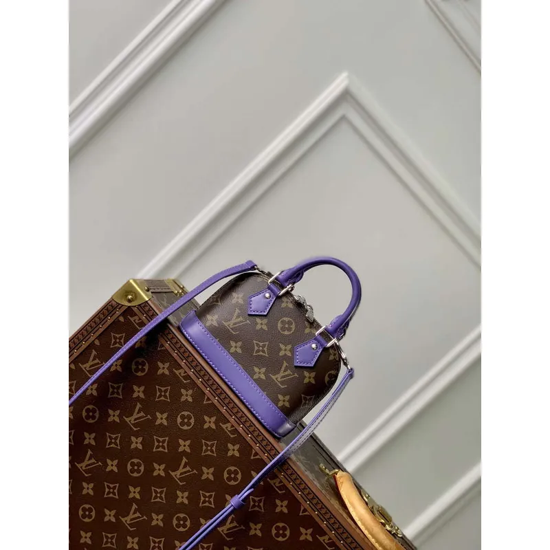 LV M82717 Louis Vuitton Nano Alma Bag Purple