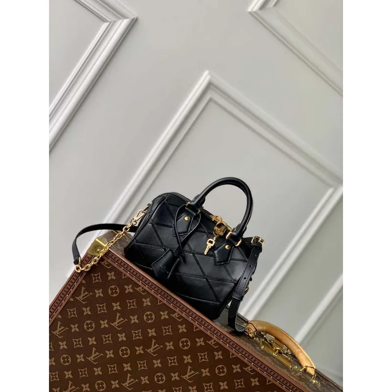 LV M24261 Louis Vuitton Speedy Bandoulière 20 Handbag Black