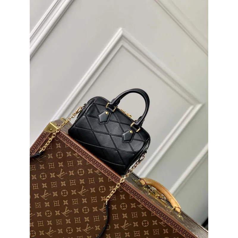 LV M24261 Louis Vuitton Speedy Bandoulière 20 Handbag Black