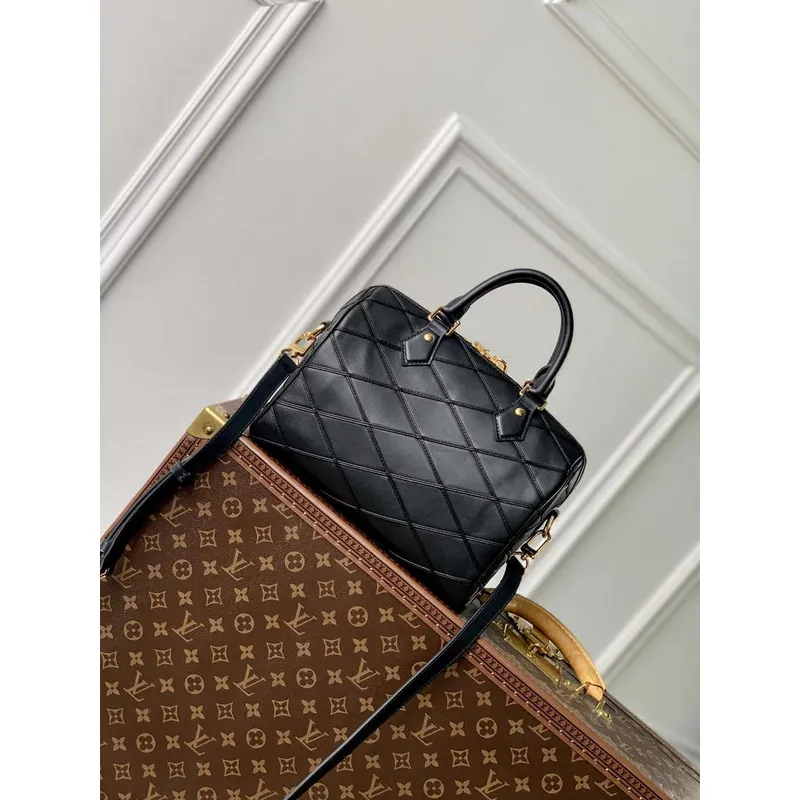 LV M24206 Louis Vuitton Speedy Bandoulière 25 Handbag Black