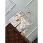 LV M24905 Louis Vuitton Neverfull MM Bag Multicolor Beige