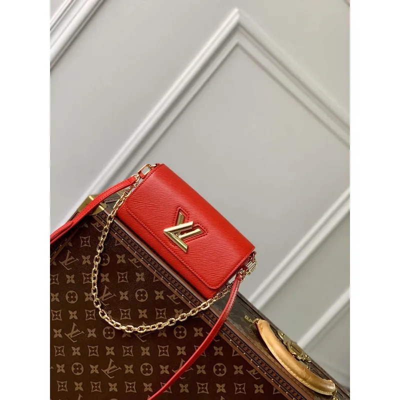 LV M83478 Louis Vuitton Twist West Pochette Epi leather Bag Red