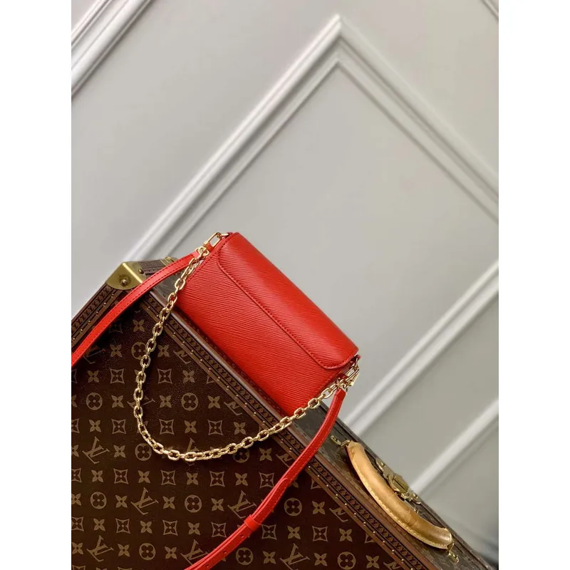 LV M83478 Louis Vuitton Twist West Pochette Epi leather Bag Red