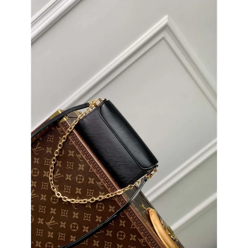 LV M83077 Louis Vuitton Twist West Pochette Epi leather Bag Black