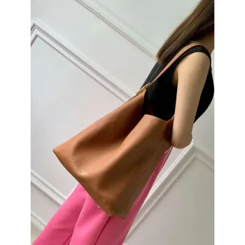 LV M24974 Louis Vuitton Low Key Hobo MM Handbag Cognac Brown