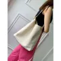 LV M25022 Louis Vuitton Low Key Hobo MM Handbag Limestone Gray