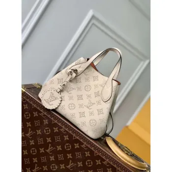 LV M21909 Louis Vuitton Blossom PM Mahina Tote Bag Beige