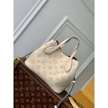 LV M21909 Louis Vuitton Blossom PM Mahina Tote Bag Beige