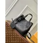 LV M21848 Louis Vuitton Blossom PM Mahina Tote Bag Black