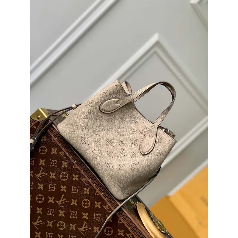 LV M21849 Louis Vuitton Blossom PM Mahina Tote Bag Galet
