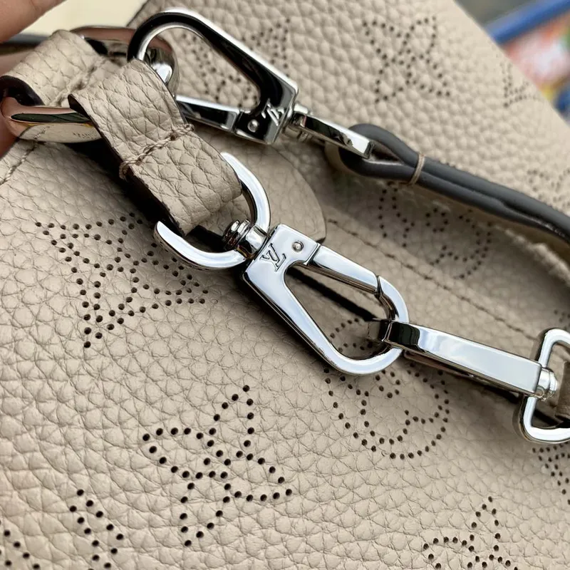 LV M21849 Louis Vuitton Blossom PM Mahina Tote Bag Galet