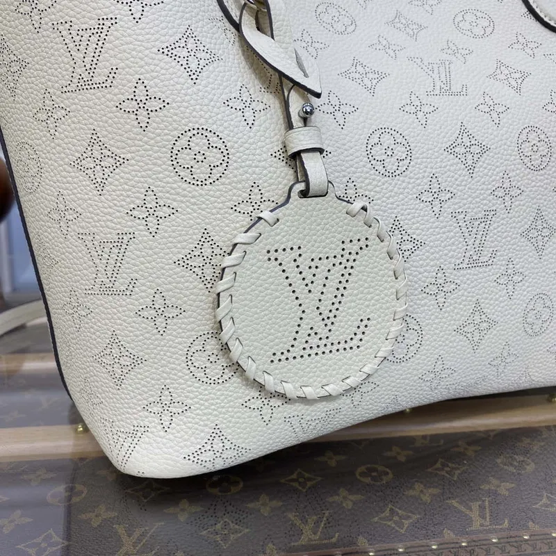 Louis Vuitton  Blossom MM Mahina Tote Bag LV M21851 Beige