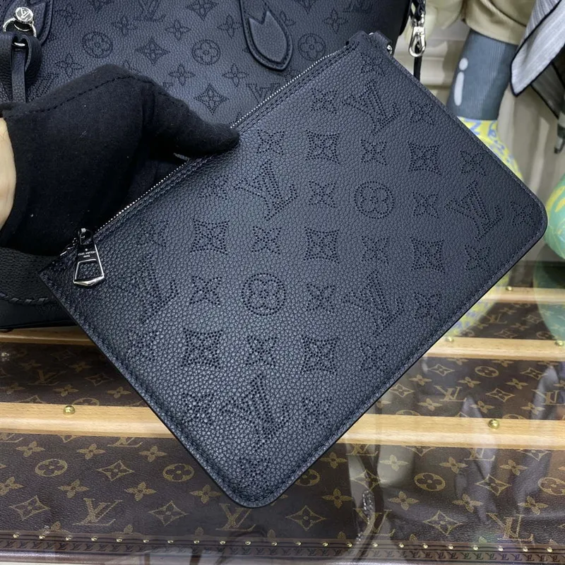 Louis Vuitton  Blossom MM Mahina Tote Bag LV M21851 Black