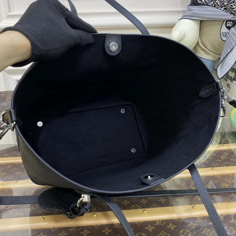 Louis Vuitton  Blossom MM Mahina Tote Bag LV M21851 Black