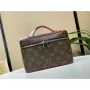 Louis Vuitton LV M44495 Nice Mini Vanity Case Monogram canvas Rose Red