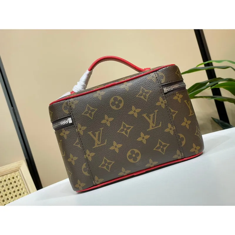 Louis Vuitton LV M44495 Nice Mini Vanity Case Monogram canvas Red