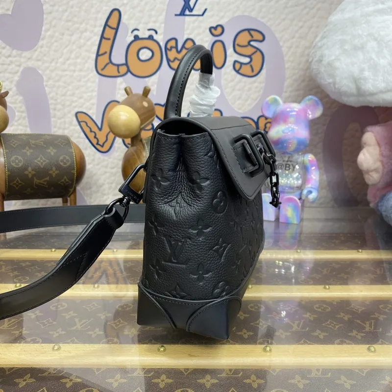 LV M24436 Louis Vuitton Steamer PM Bag Black