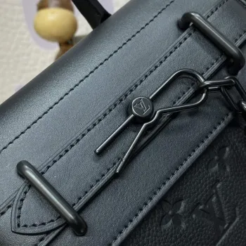 LV M24436 Louis Vuitton Steamer PM Bag Black
