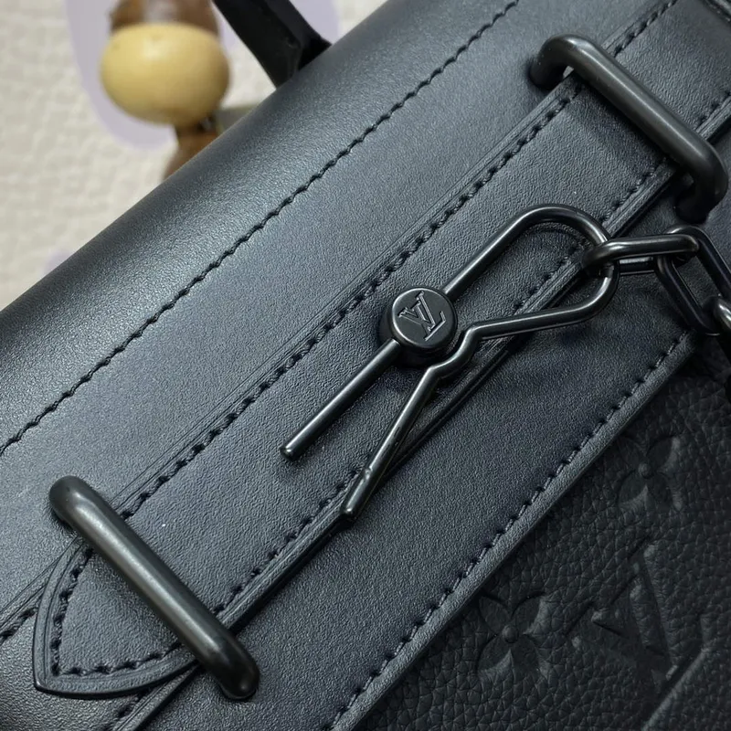 LV M24436 Louis Vuitton Steamer PM Bag Black