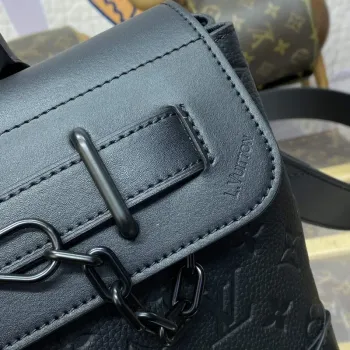 LV M24436 Louis Vuitton Steamer PM Bag Black
