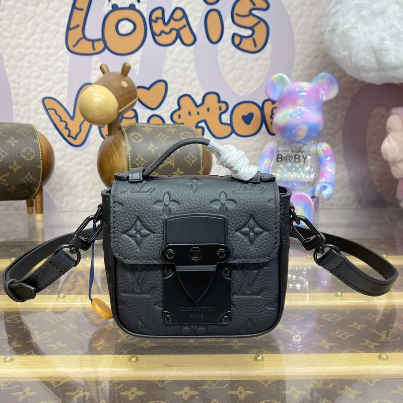 LV M83148 Louis Vuitton Pico S Lock Bag Black