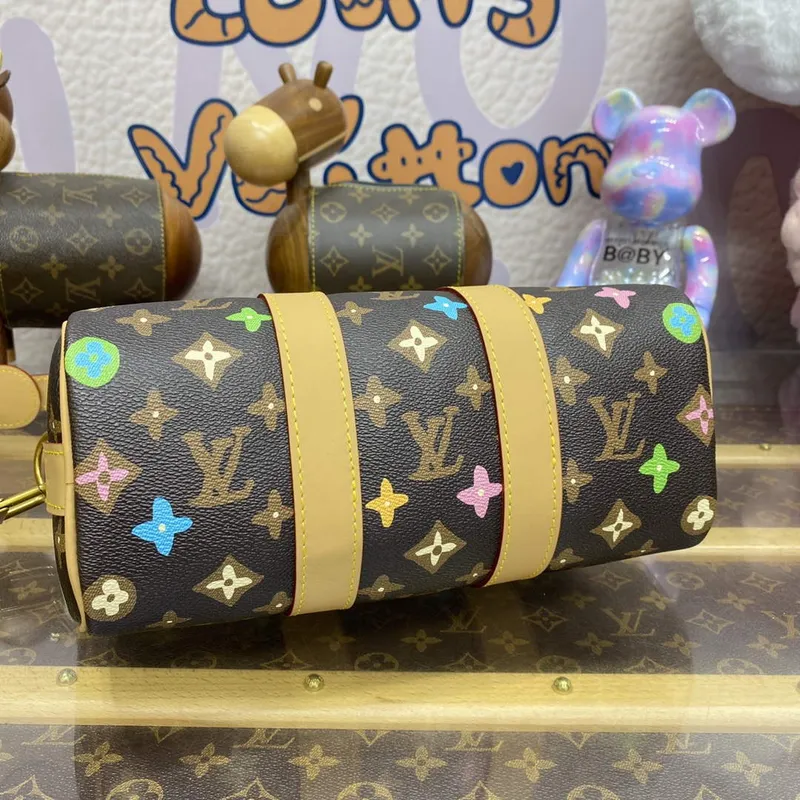 LV M24849 Louis Vuitton Keepall Bandoulière 25 Bag Chocolate