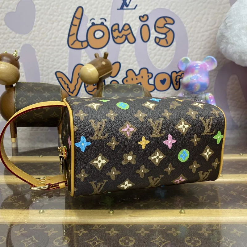 LV M47069 Louis Vuitton Locker Dopp Kit Chocolate