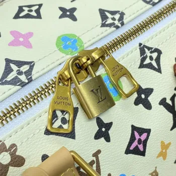 LV M25233 Louis Vuitton Keepall Bandoulière 45 Travel Bag Vanilla