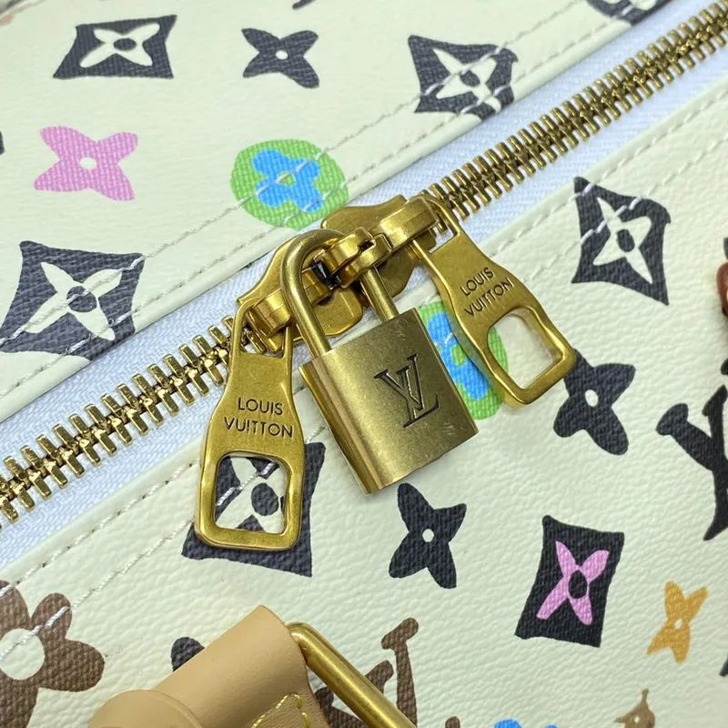 LV M25233 Louis Vuitton Keepall Bandoulière 45 Travel Bag Vanilla