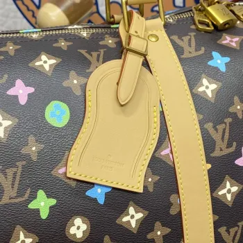 LV M24901 Louis Vuitton Keepall Bandoulière 50 Travel Bag Chocolate