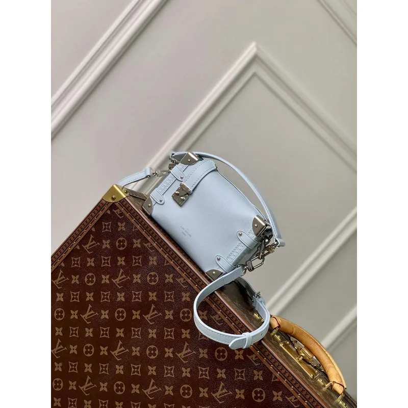 LV M25067 Louis Vuitton Side Trunk PM Bag Olympe Blue