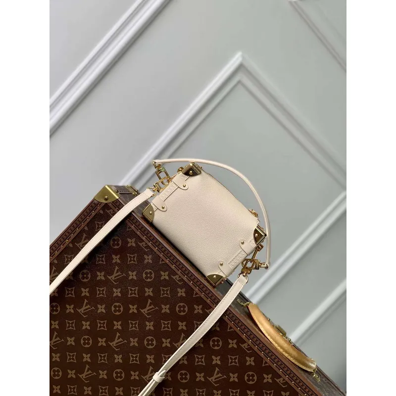 LV M23915 Louis Vuitton Side Trunk PM Bag Chalk
