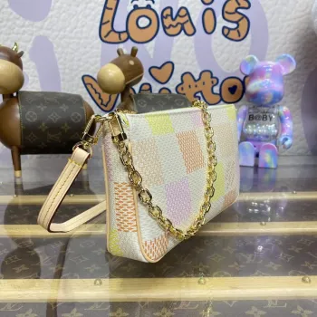 LV N40642 Louis Vuitton Pochette Accessoires Bag Peach Pink