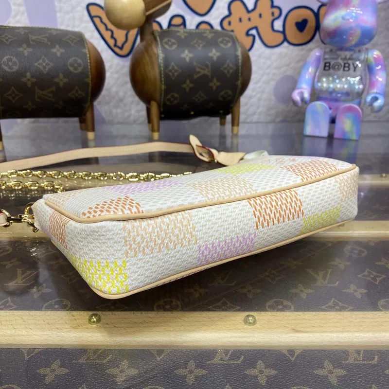 LV N40642 Louis Vuitton Pochette Accessoires Bag Peach Pink